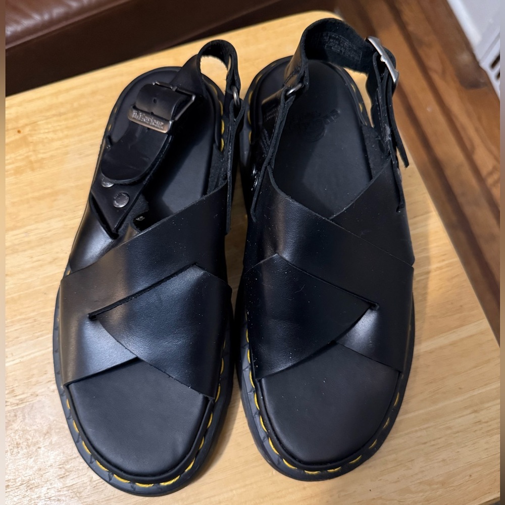 Dr Martens Zane Brando Leather Slingback Sandals 7 - Picture 12 of 15